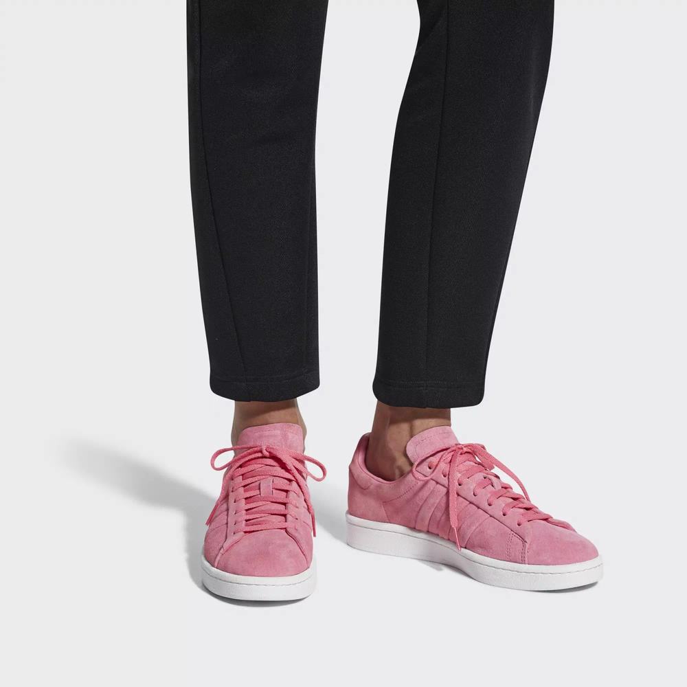 Adidas Campus Stitch and Turn Tenis Rosas Para Mujer (MX-78621)